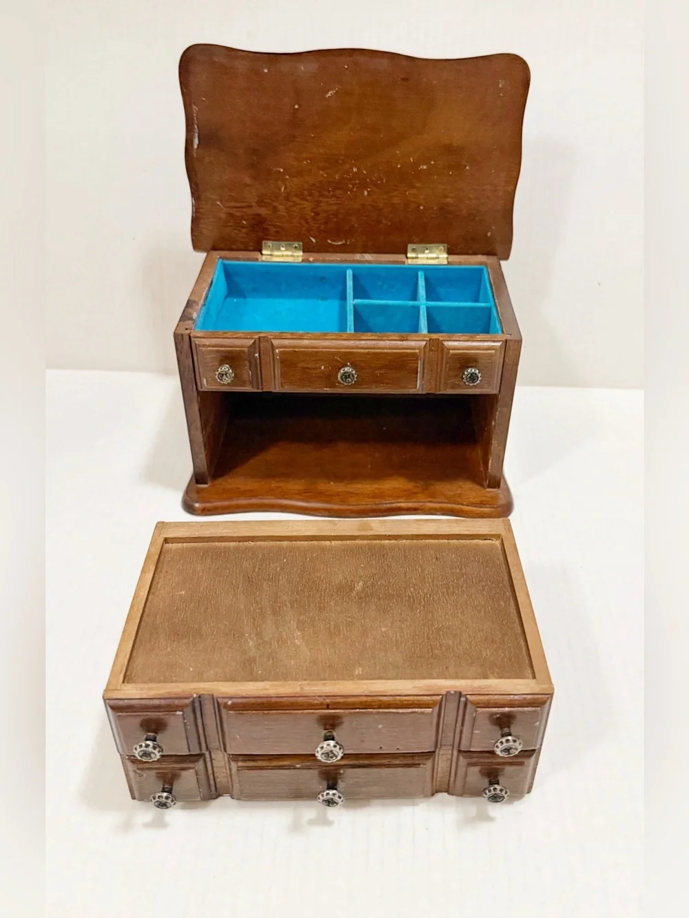 Vintage Wood Jewelry Box